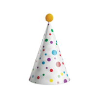 A birthday cap isolated on transparent background png