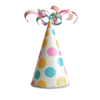 A birthday cap isolated on transparent background png