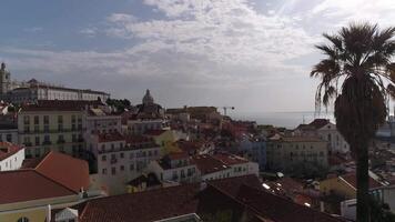 Lissabon Portugal Antenne Aussicht video