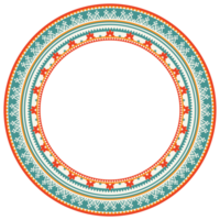 Jahrgang Rahmen Rand Ornament. ethnisch nahtlos runden Muster. Mandala Blumen- Barock. klassisch Antiquität aufwendig Element. dekorativ Rand zum rahmen, Textil, Stoff, Teppich, Tätowierung, Keramik. png