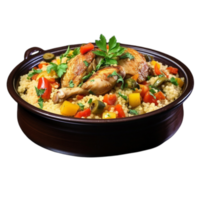 chicken biryani in bowl png