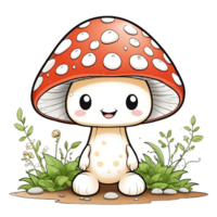 mignonne amanite champignon png