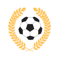 Trophy soccer ball illustration png