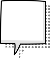 nero e bianca colore pop arte polka puntini mezzitoni discorso bolla Palloncino icona etichetta promemoria parola chiave progettista testo scatola bandiera png