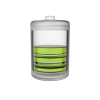 a battery with half percent on a transparent background png