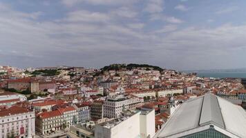 Lissabon Stadtbild Portugal Antenne Aussicht video