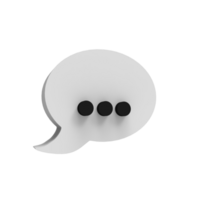 a speech bubble with three dots on it png