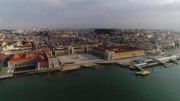 Lissabon Stadtbild Portugal Antenne Aussicht video