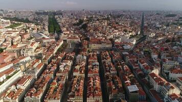 Lisboa paisagem urbana Portugal aéreo Visão video