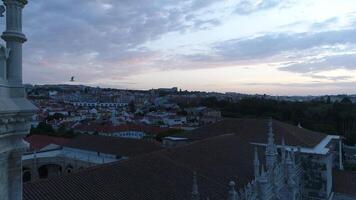 Lissabon Stadtbild Portugal Antenne Aussicht video