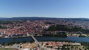 Coimbra Portugal Antenne Aussicht video