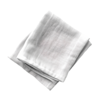 Simple, Elegant White Square Napkin on a transparent Background png