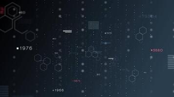 abstrakt digital stor data för artificiell intelligens teknologi bakgrund video