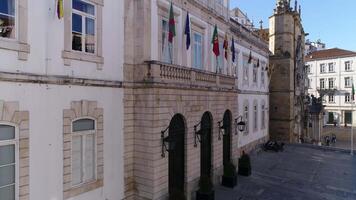 Coimbra Portugal Antenne Aussicht video