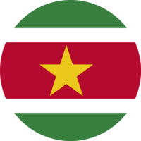 Surinam bandera botón png