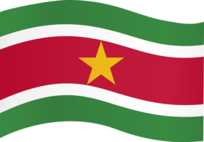 suriname Flagge Welle png