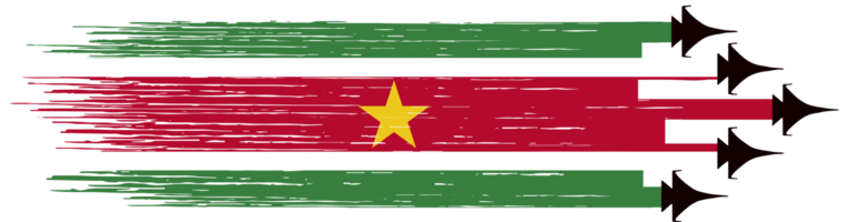 Suriname flag military jets png