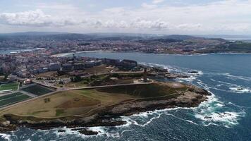 ciudad de coruña España aéreo ver video