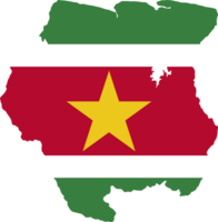 Suriname map flag png