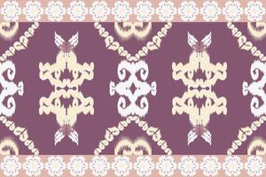 Ethnic ikat chevron pattern background Traditional pattern on the fabric in Indonesia and other Asian countries. vector