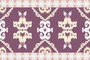 Ethnic ikat chevron pattern background Traditional pattern on the fabric in Indonesia and other Asian countries. vector