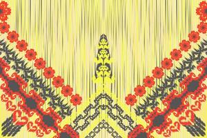 Ethnic ikat chevron pattern background Traditional pattern on the fabric in Indonesia and other Asian countries. vector