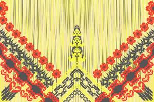 Ethnic ikat chevron pattern background Traditional pattern on the fabric in Indonesia and other Asian countries. vector