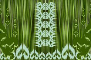 Ethnic ikat chevron pattern background Traditional pattern on the fabric in Indonesia and other Asian countries. vector