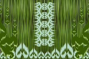 Ethnic ikat chevron pattern background Traditional pattern on the fabric in Indonesia and other Asian countries. vector