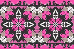 Ethnic ikat chevron pattern background Traditional pattern on the fabric in Indonesia and other Asian countries. vector