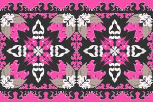 Ethnic ikat chevron pattern background Traditional pattern on the fabric in Indonesia and other Asian countries. vector