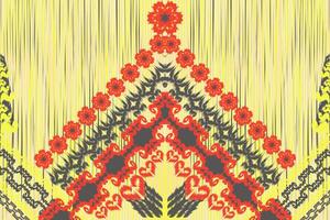 Ethnic ikat chevron pattern background Traditional pattern on the fabric in Indonesia and other Asian countries. vector