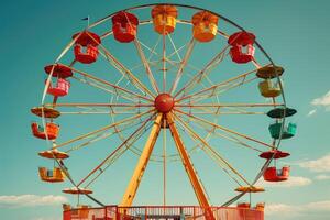 Ferris wheel high in the sky professional photography photo