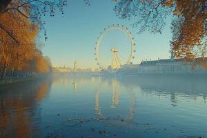 Ferris wheel high in the sky professional photography photo