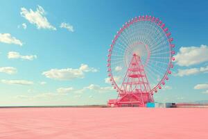 Ferris wheel high in the sky professional photography photo