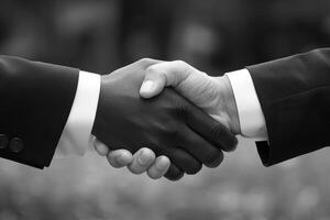 the moment of a handshake between two people professional photography photo