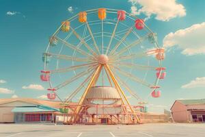 Ferris wheel high in the sky professional photography photo