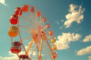 Ferris wheel high in the sky professional photography photo