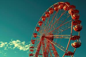 Ferris wheel high in the sky professional photography photo