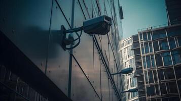 Modern CCTV on building photo