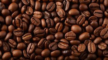 Background consisting of a large number of coffee beans. photo