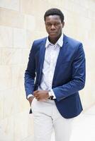 fashionable young man of african descent photo