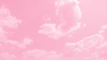 rosado cielo con nubes fondo, lapso de tiempo de rosado cielo con nube video