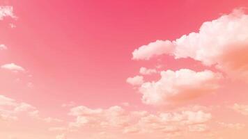rose ciel avec des nuages arrière-plan, laps de temps de rose ciel avec nuage video