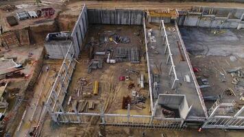 Construction site Aerial View video