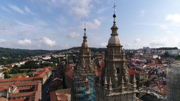 santiago compostela città Spagna aereo Visualizza video