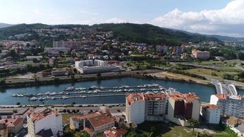 ciudad de pontevedra España aéreo ver video