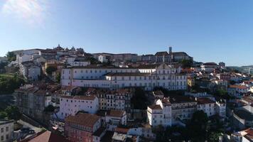 stad av coimbra portugal antenn se video