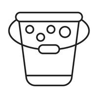 Bucket Icon Design For Personal And Commercial Use vector