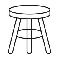 Stool Icon Design For Personal And Commercial Use vector